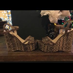 Michael Kors Snakeskin Wedges